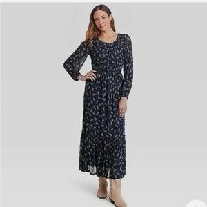 Elegant Navy Blue Dress